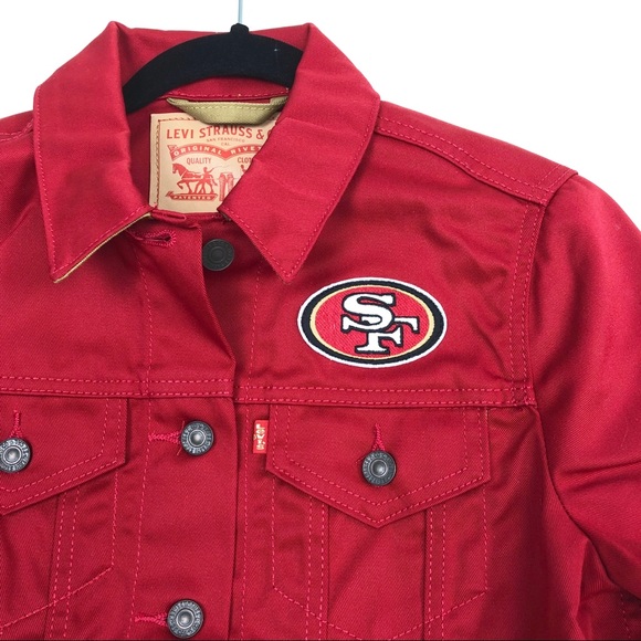 red denim jacket size 18